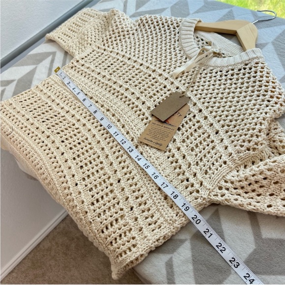 Faherty NWT Women's Whitecap Sweater Cream size Small - Picture 5 of 8